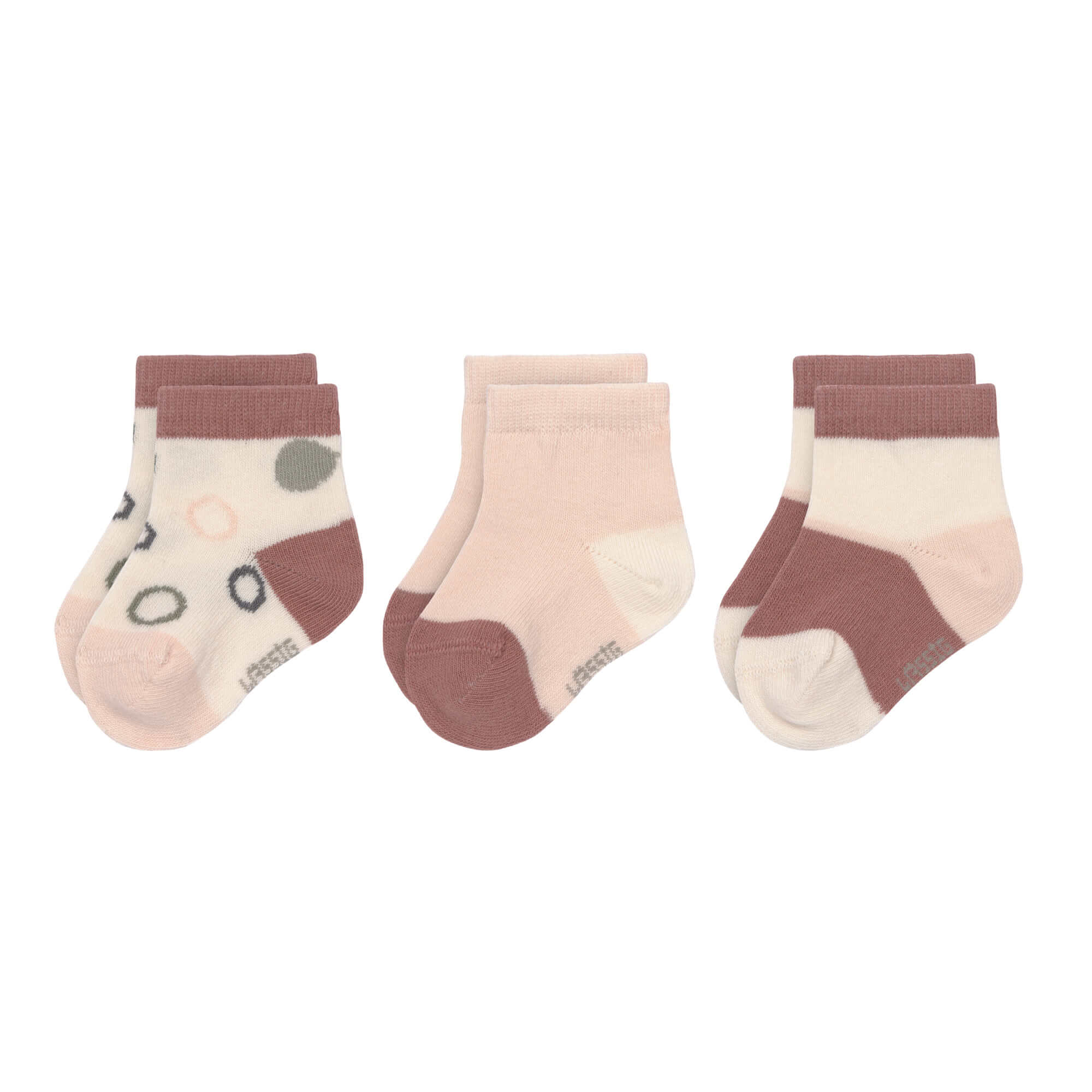 Kinder Sneaker Socken (3er-Set), Offwhite