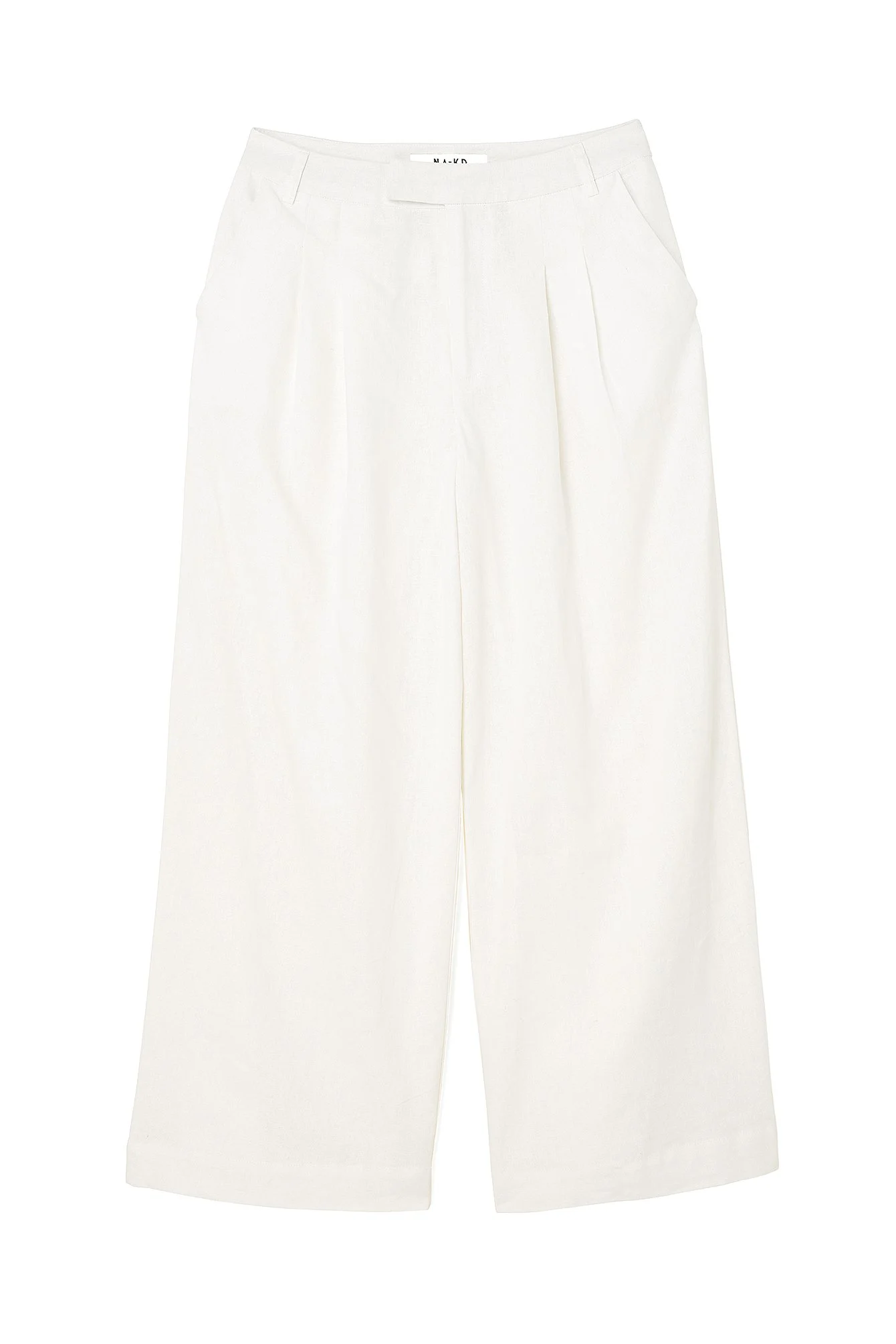 Knöchellange Hose aus Leinen-Mix