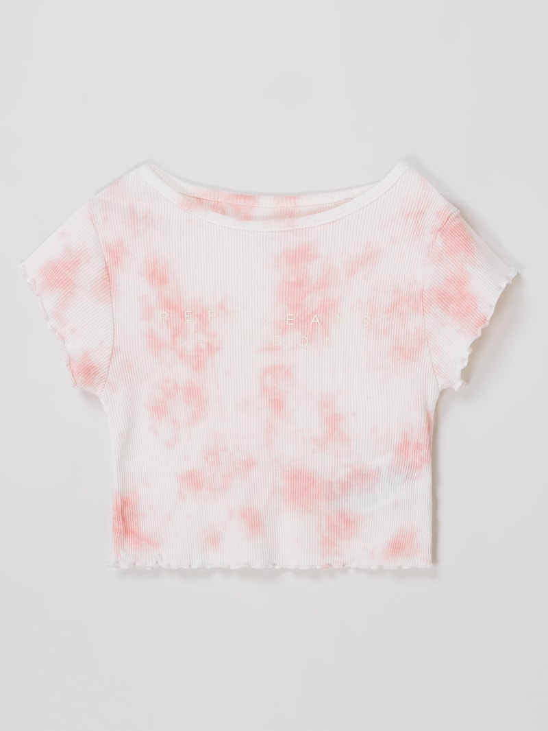 T-Shirt im Batik-Look Modell 'Hermione' in rosa