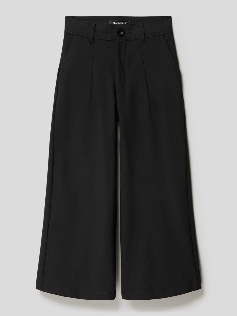 Hose mit französischen Eingrifftaschen in schwarz