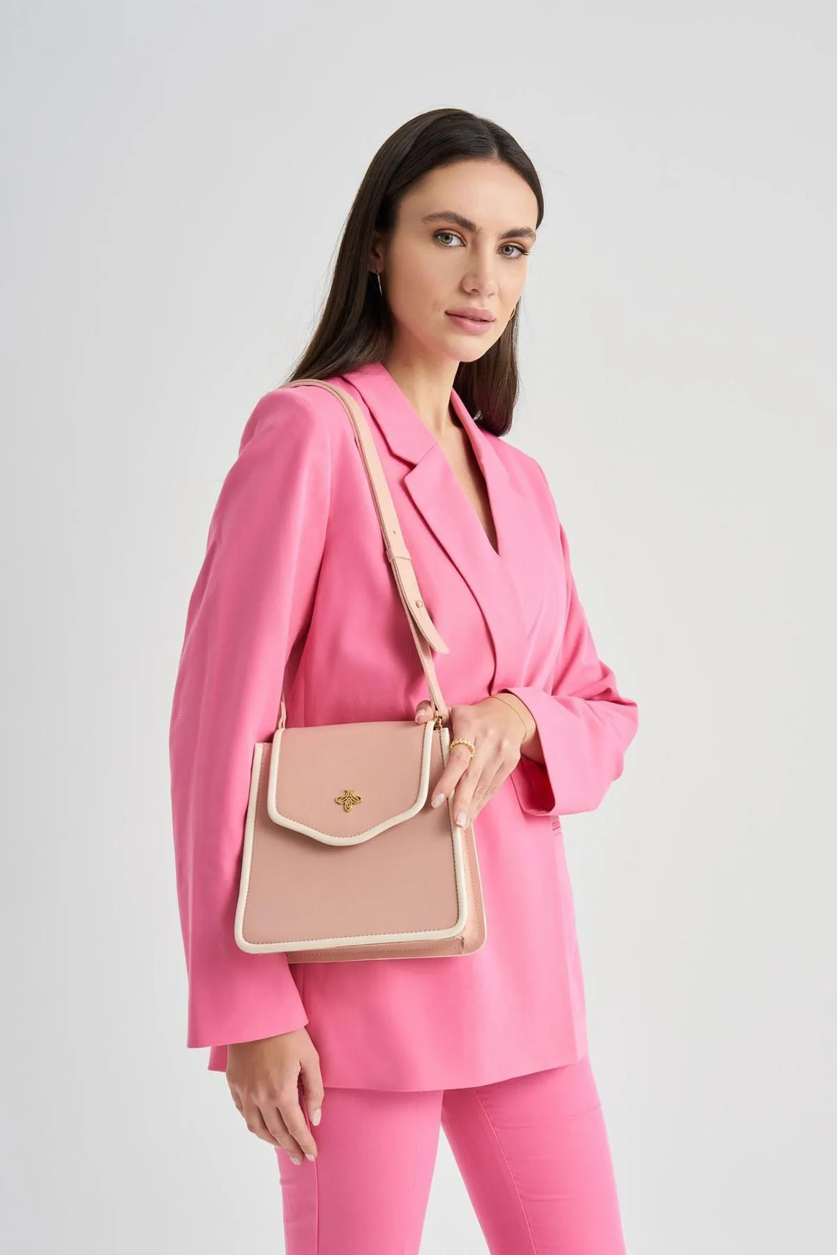 Lucky Bees  Clutch - Rosa - Unifarben