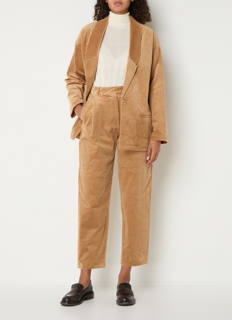 Sessùn Naka oversized κοτλέ μπουφάν με τσέπες με ρέλι