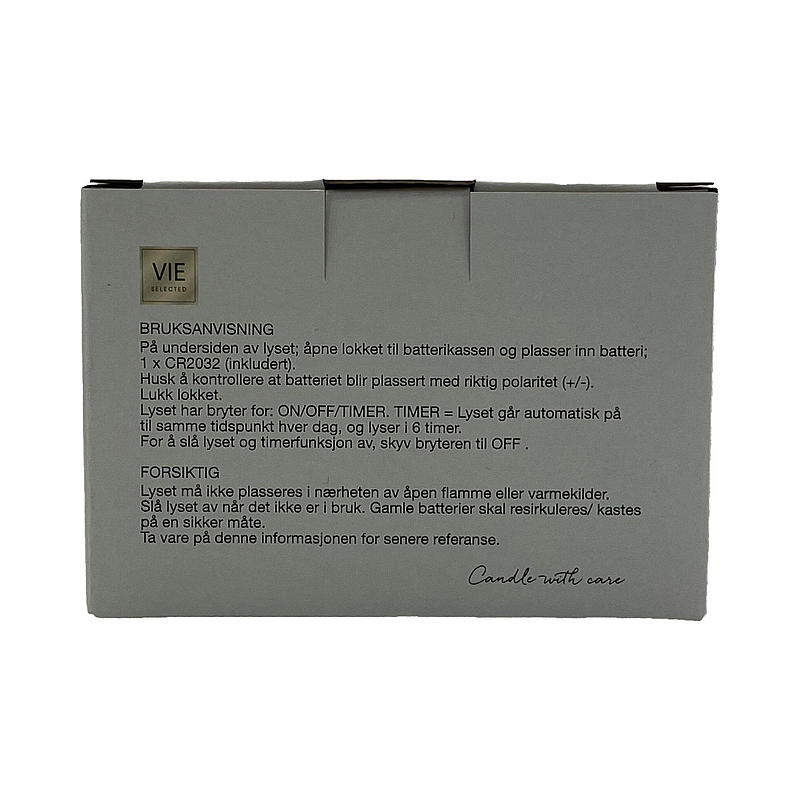 Vie Selected Stjernelys 10,8x6,5 cm LED gull