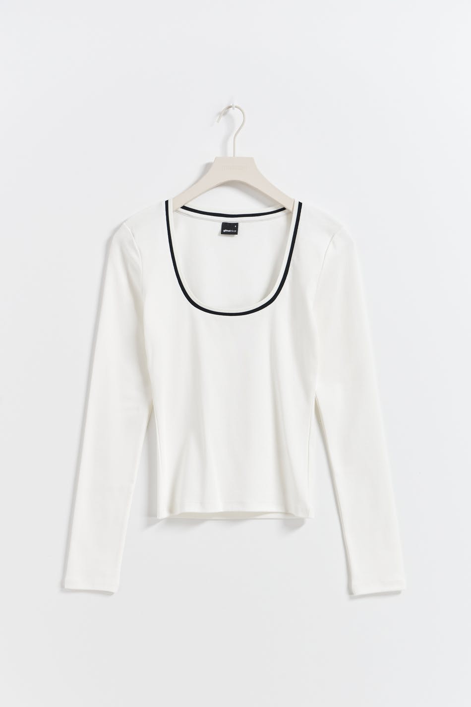 Contrast long sleeve top