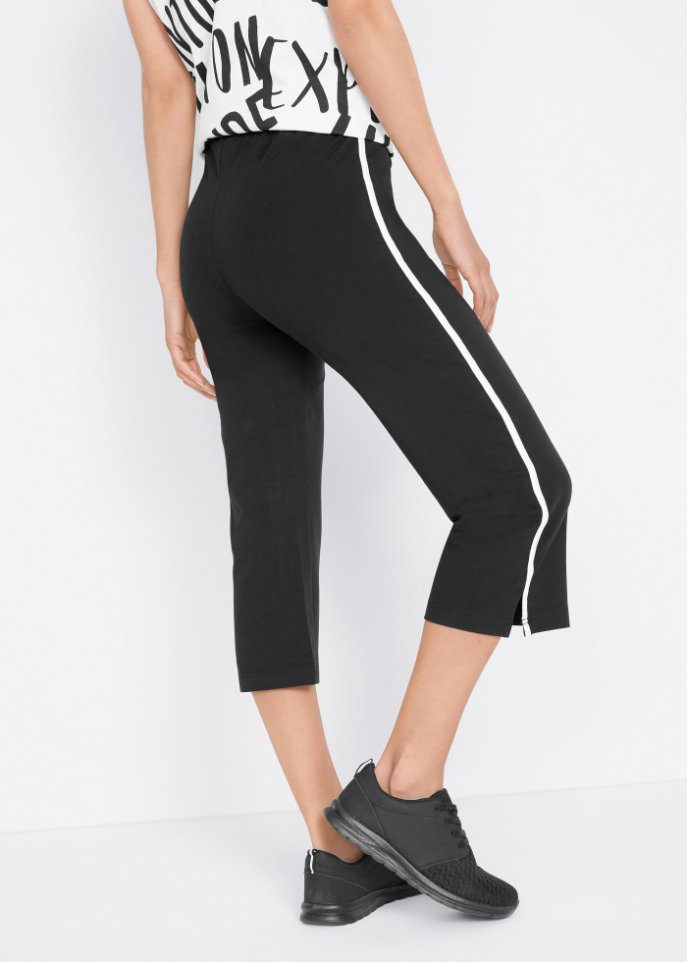 Sportcapri aus Baumwolle, schmal geschnitten