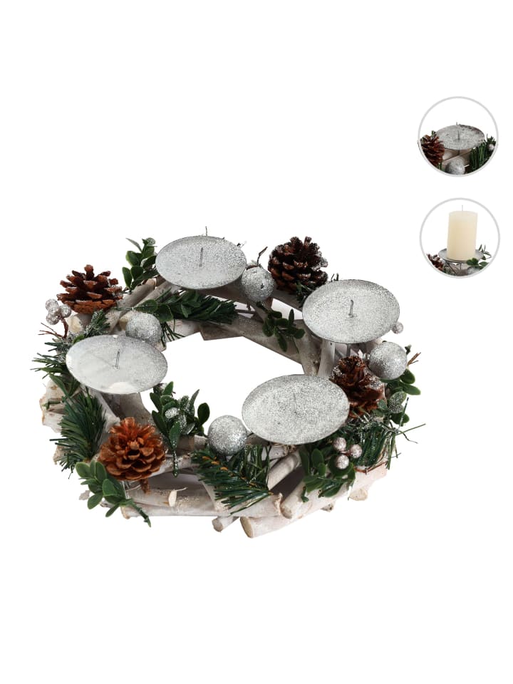 MCW Adventskranz M12 rund, Ohne Kerzen günstig kaufen onesize