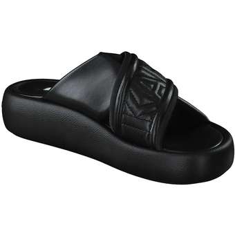 Karl Lagerfeld Laguna Puffa Strap Slide in schwarz
