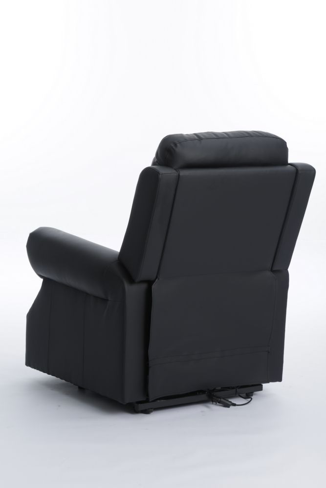 Happy Home Happy Home elektrisch Relaxsessel mit verstellbarer Rückenlehne und Fußteil schwarz