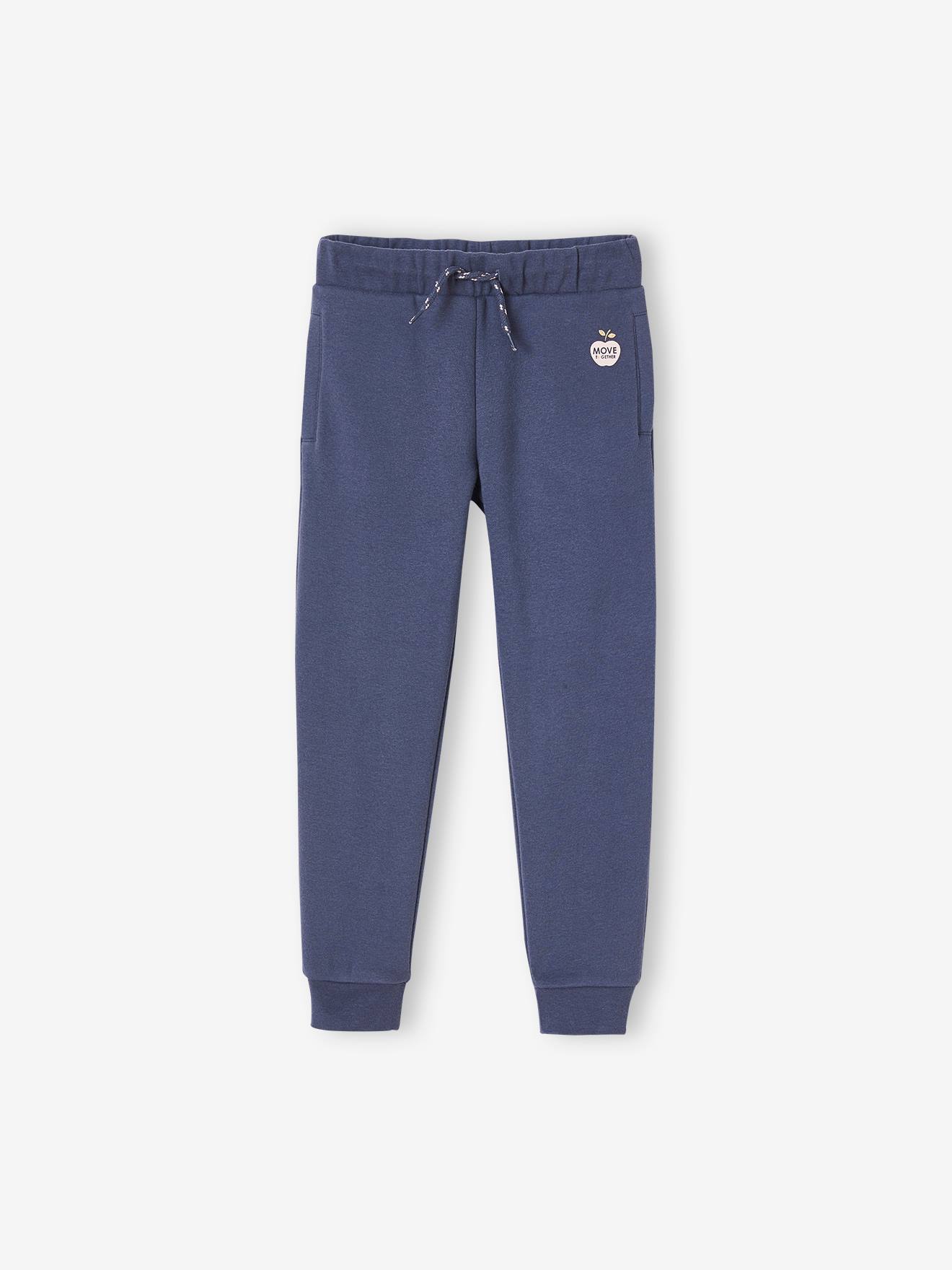 Pantalon jogging Basics fille gris clair chine