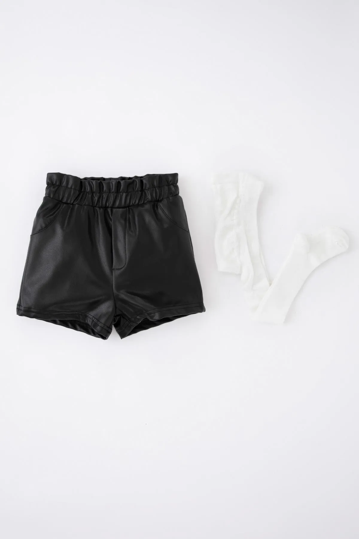 DeFacto  Baby-Mädchen-Set aus Kunstleder mit bequemer Passform, 2 Stück
