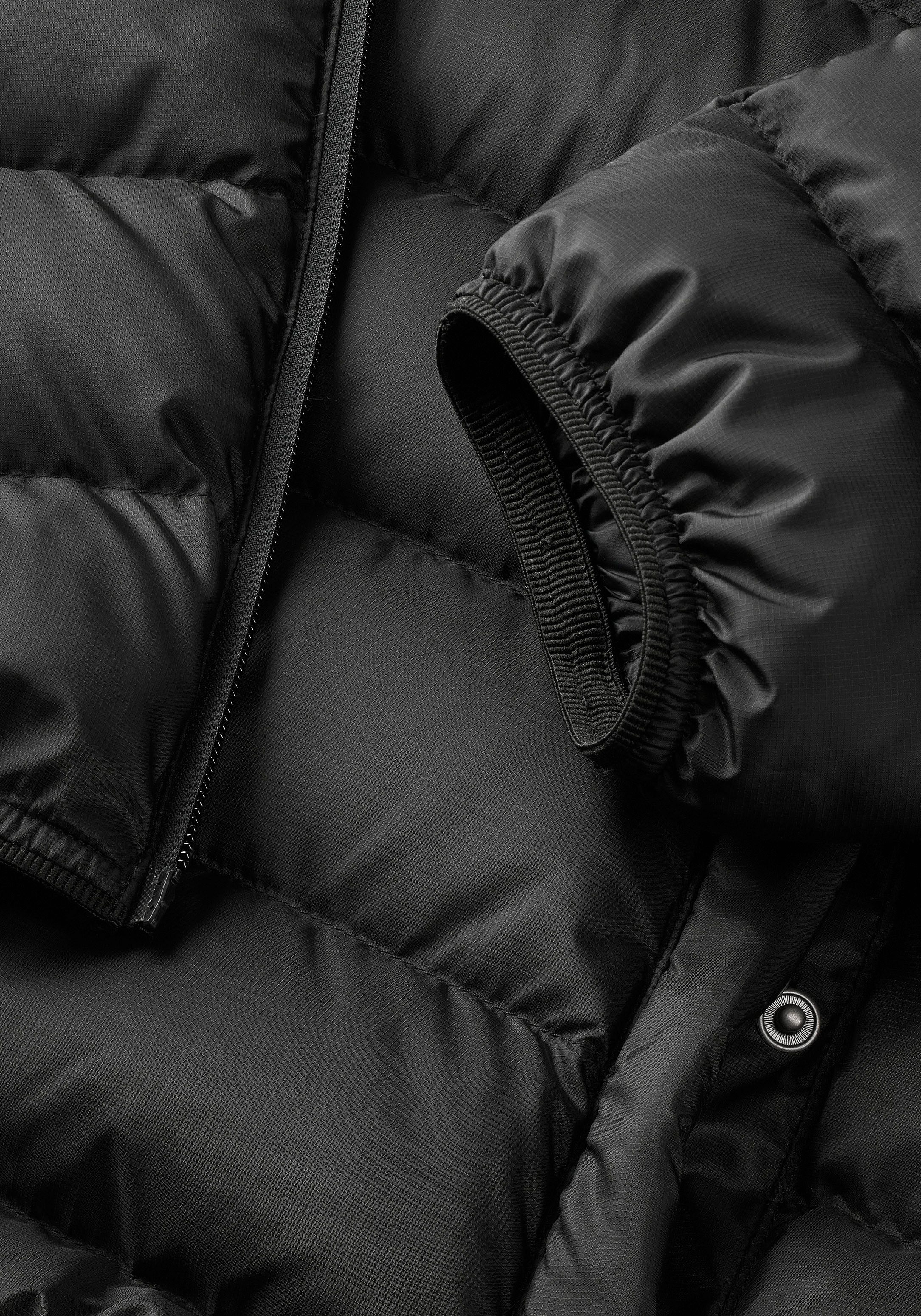 Tommy Jeans Daunenjacke TJM HOODED LT DOWN JACKET EXT mit Kapuze und integriertem Stehkragen