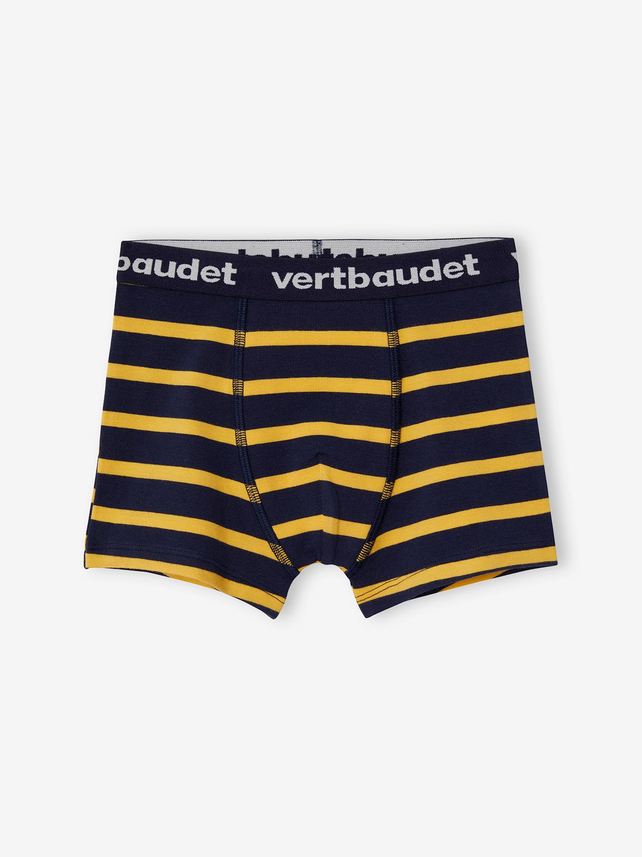 Vertbaudet 5er-Pack Jungen Boxershorts, Monster Oeko-Tex - pack blau/gelb