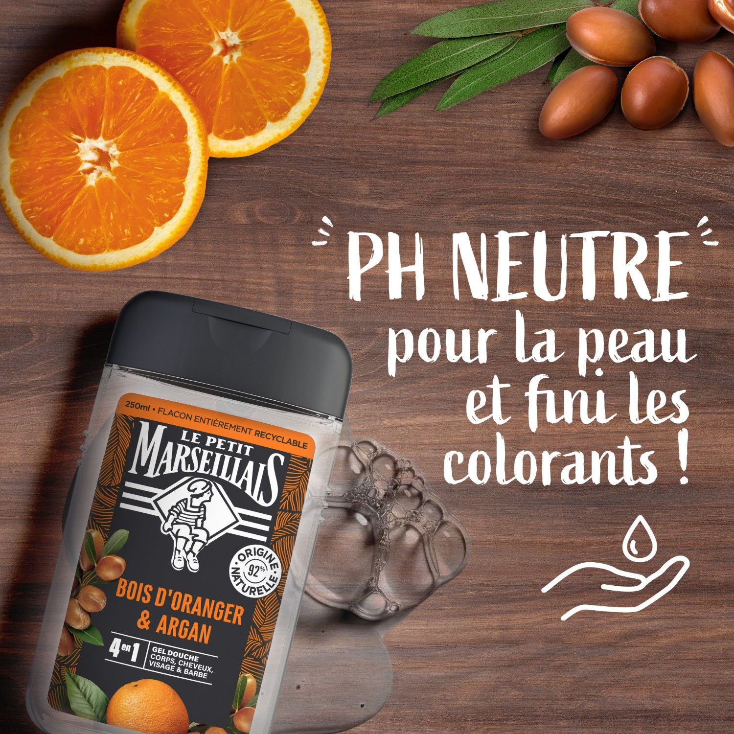 Pánsky sprchový gél Le Petit Marseillais Orange Blossom & Argan