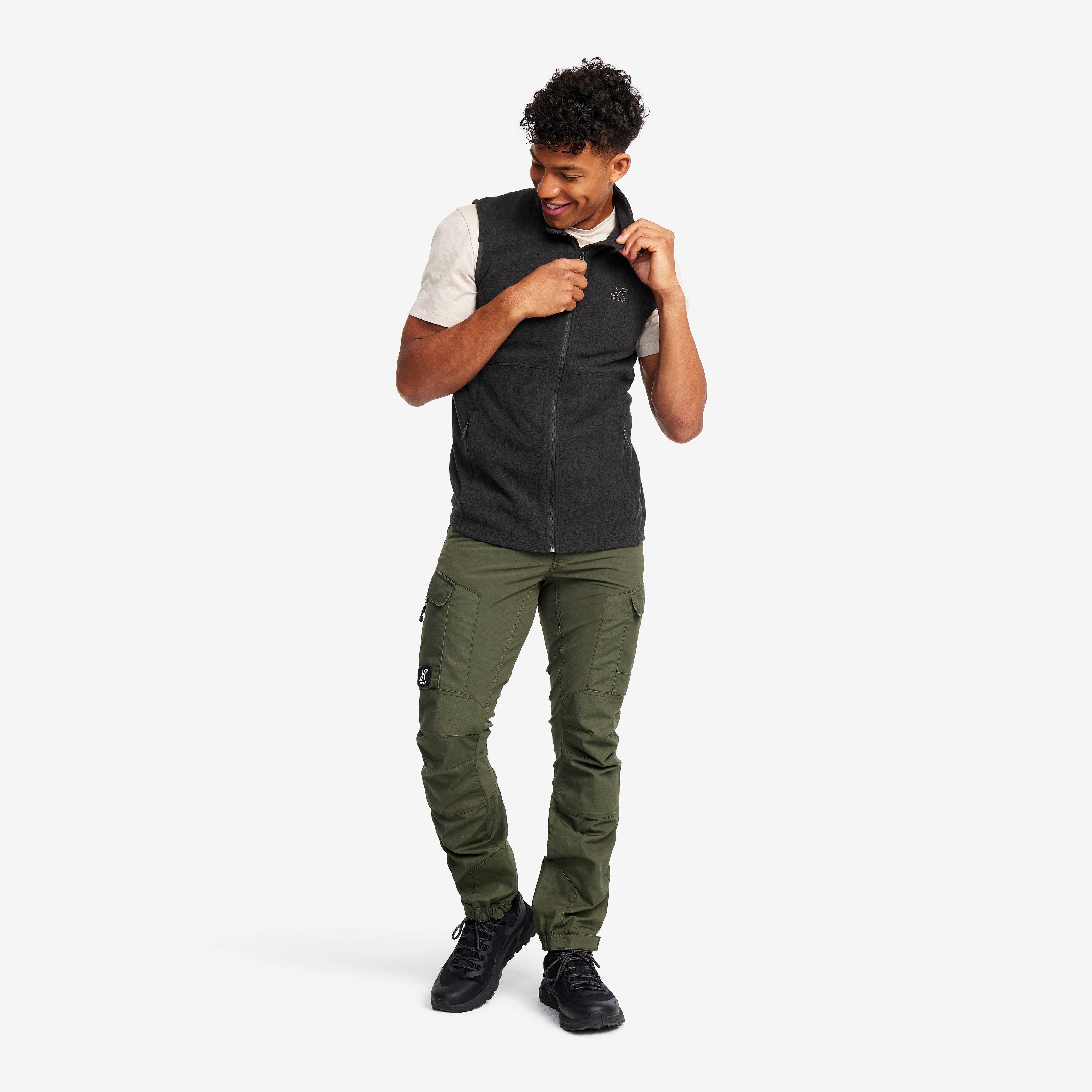 Essential Fleece Vest Homme Black