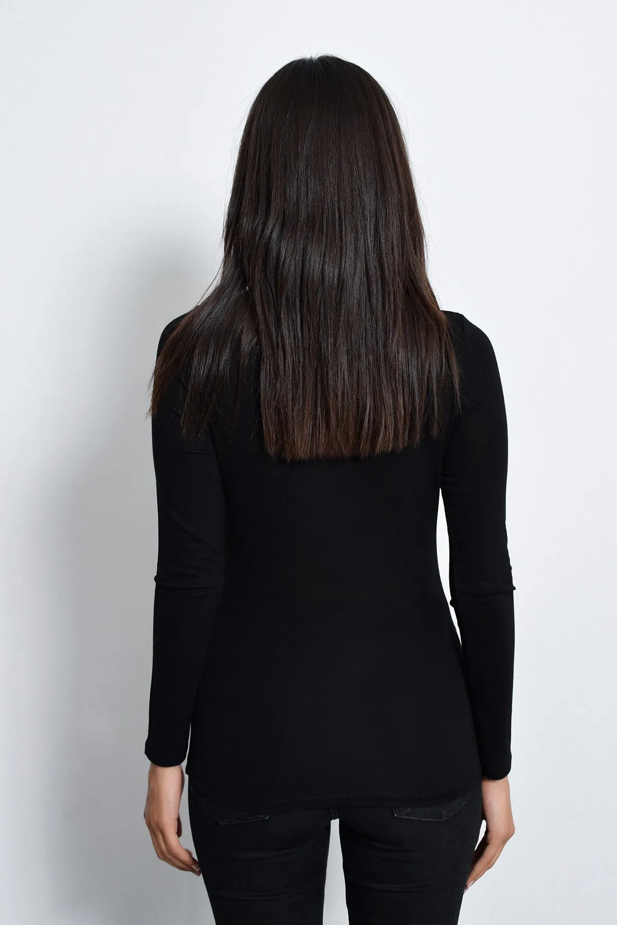 Cool & Sexy  Schwarze Tüllbluse für Damen TZ20751