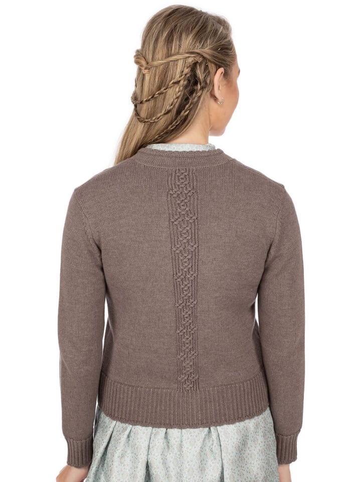 Spieth & Wensky Strickjacke BRESCIA in dunkelbraun günstig kaufen