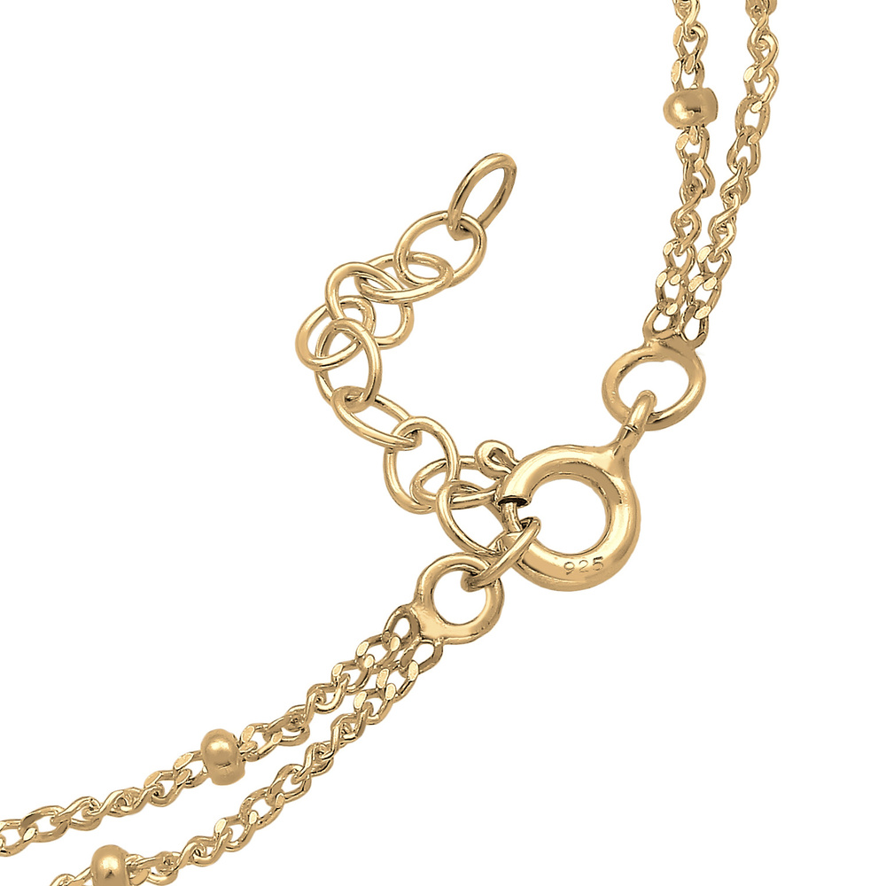Elli Elli Bracelet Couche Plaquettaires Geo Bracelet Femme  Plaqué Or Argent (925/1000 Bracelet