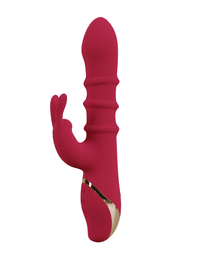 You2Toys Rabbitvibrator Rabbit Vibrator with 3 Moving Rings in rot günstig kaufen 23,5