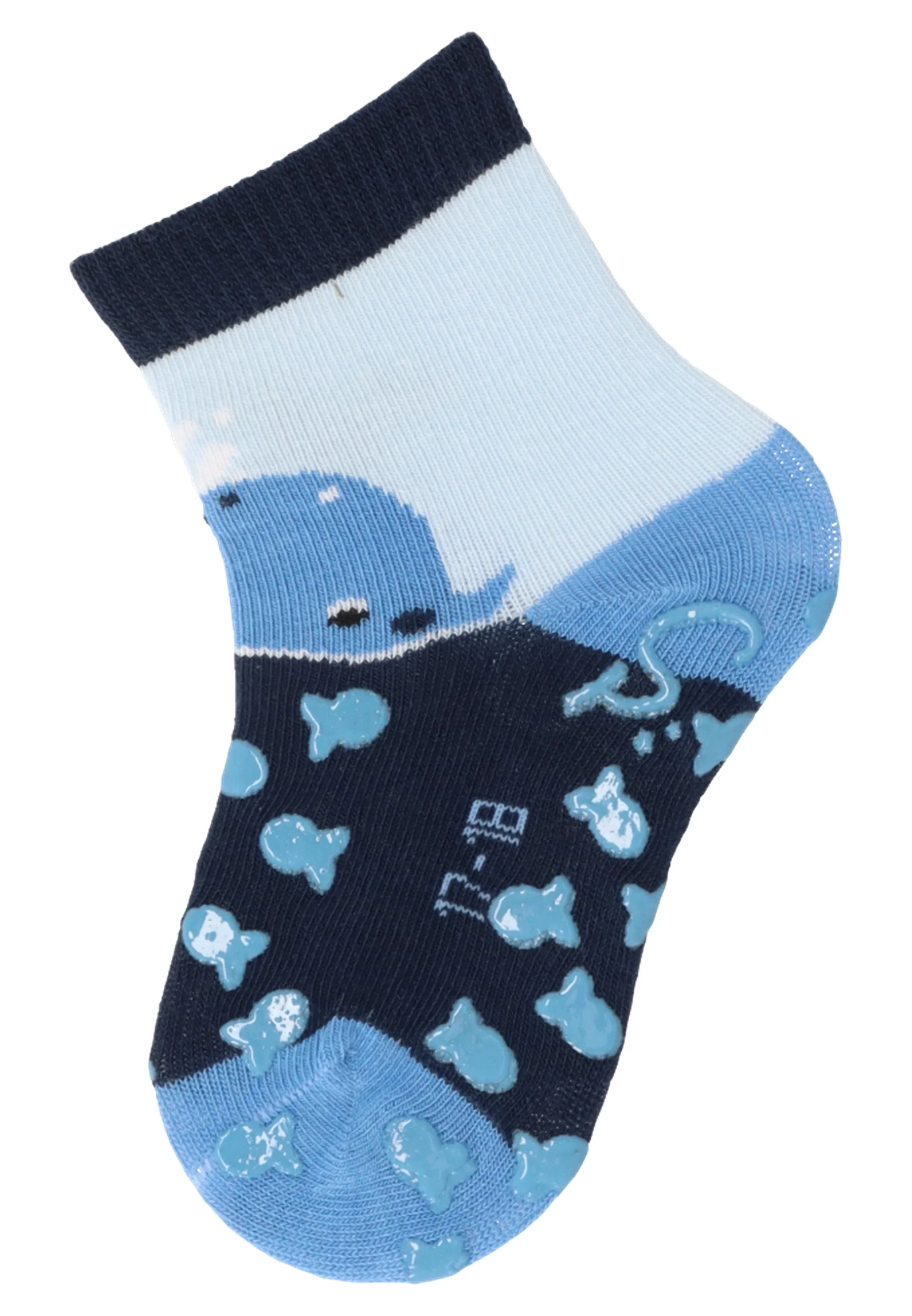 ABS Krabbelsocken im 2er Pack mit Motiv Wal