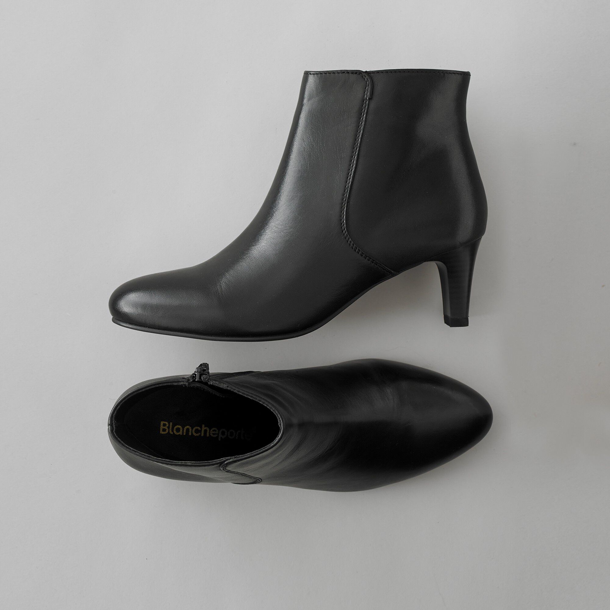 Boots cuir à talons