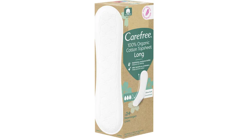Carefree Slipeinlagen Organic Cotton Long