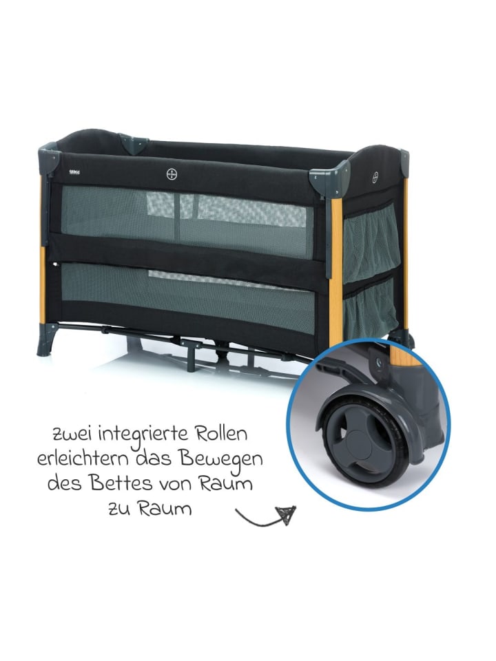 fillikid 2 in 1 Reisebett & Beistellbett Cadiz in in grau günstig kaufen onesize