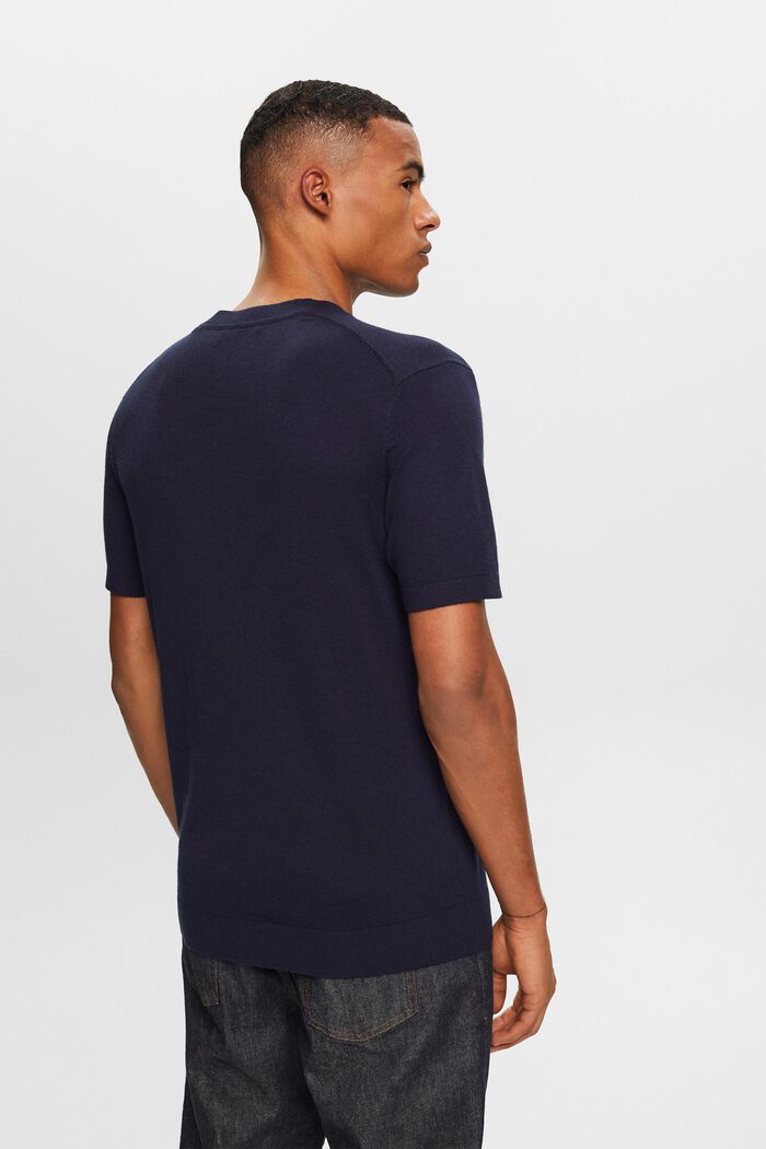 Kurzarm-Pullover mit Kaschmir