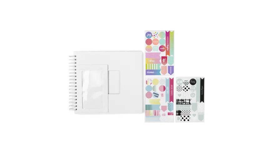 Hama Kreativ-Set, Spiralalbum selbst gestalten m. Zubehör, Foto-Geschenkidee DIY
