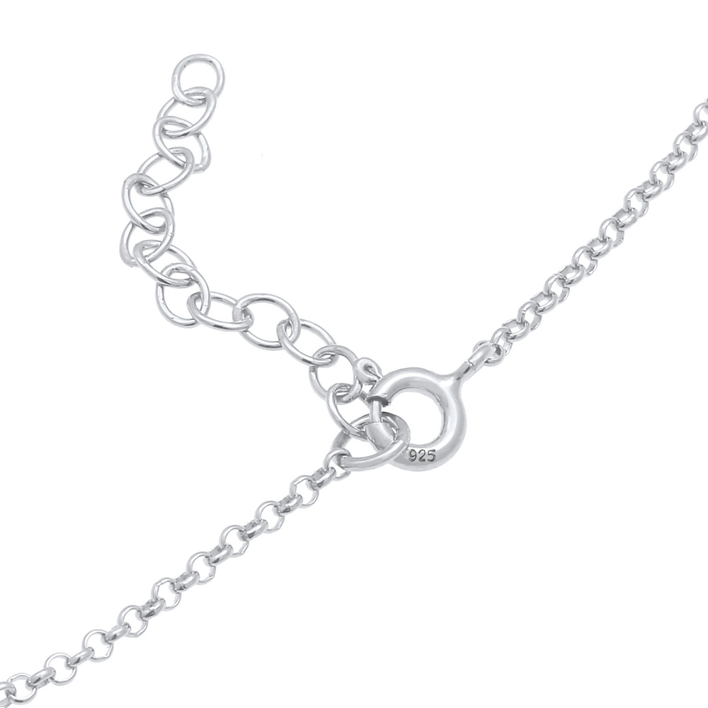 Elli Elli Bracelet de Cheville Bijoux de pieds féminins vagues plage de mer été en 925 Bijoux