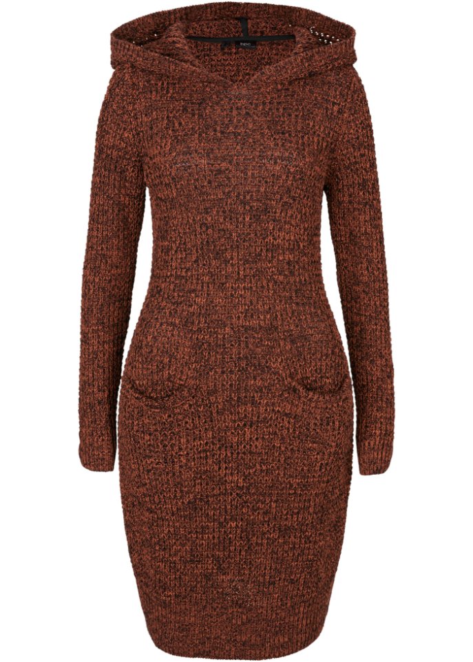 Strickkleid mit Kapuze
