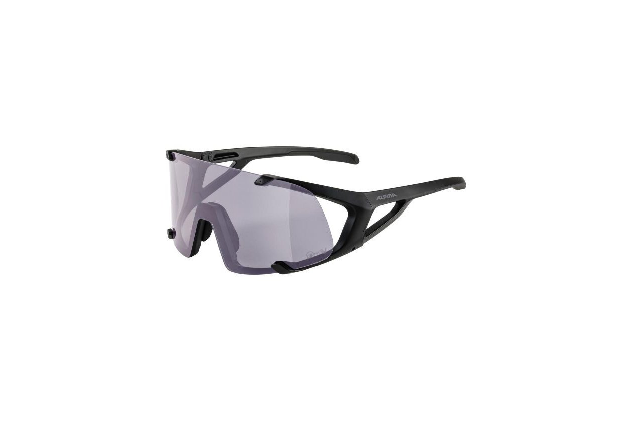 Alpina Hawkeye Q-Lite V black matt / purple mirror lens