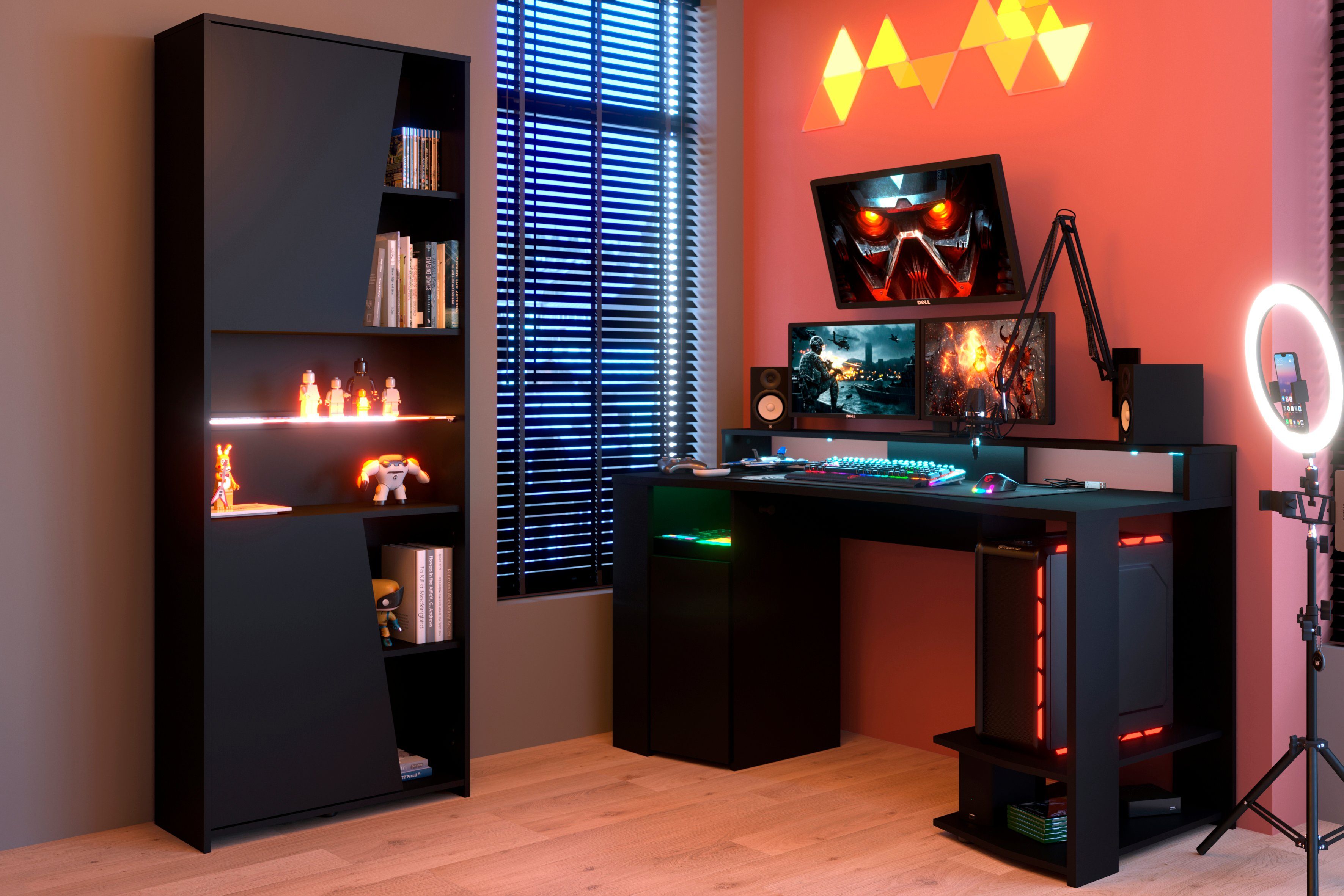 Parisot Jugendzimmer-Set Gaming - Set, (2-St), Gaming-Set
