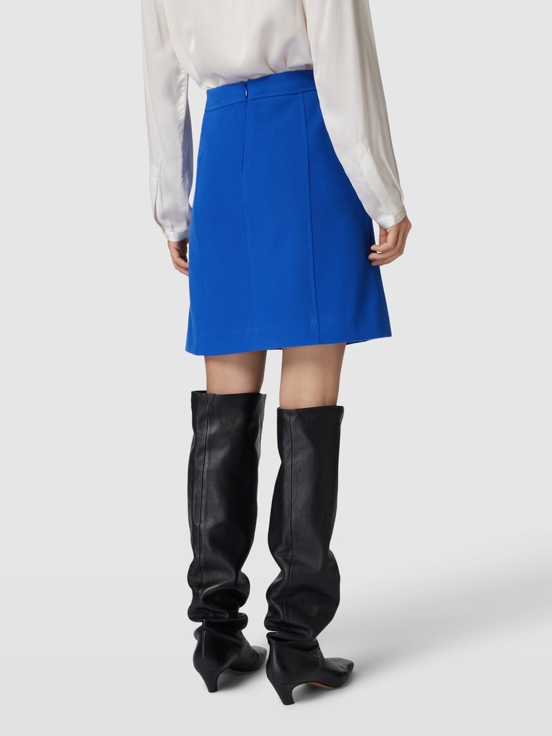Minirock mit Teilungsnähten in royalblau