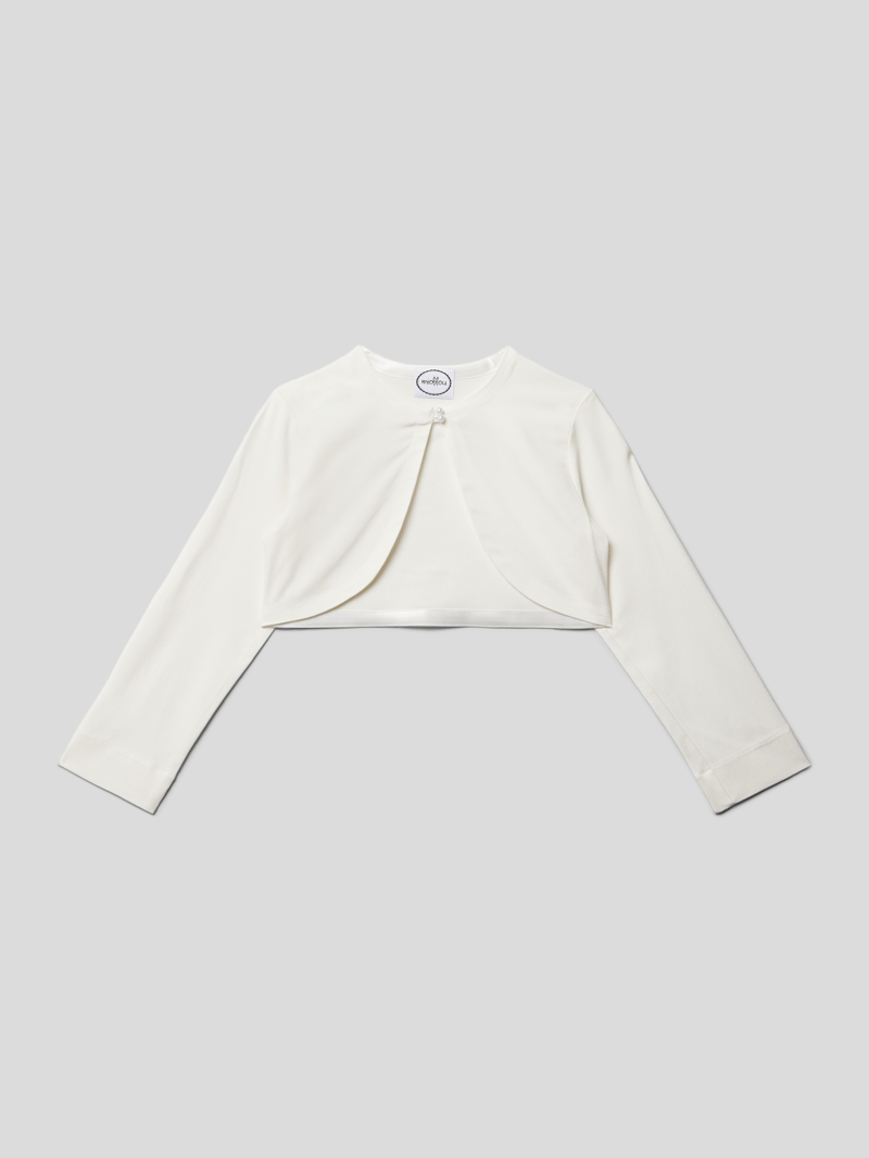 Bolero mit Knopfverschluss in ecru