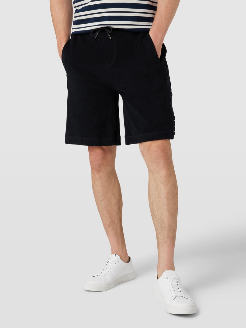 Sweatshorts aus Frottee Modell 'Lamson' in marineblau
