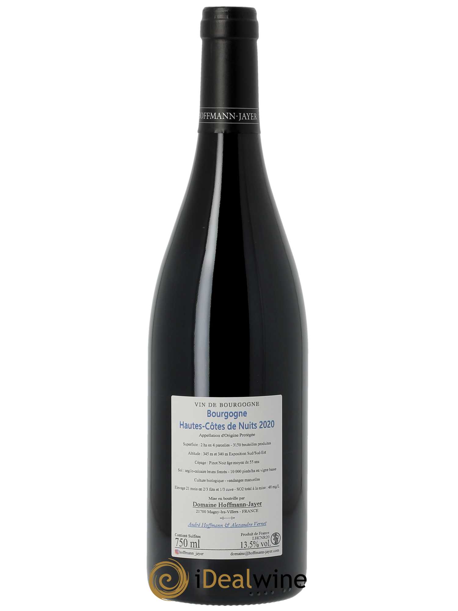 Hautes-Côtes de Nuits Hoffmann-Jayer (anciennement Jayer-Gilles)  2020 - Lot de 1 Bouteille