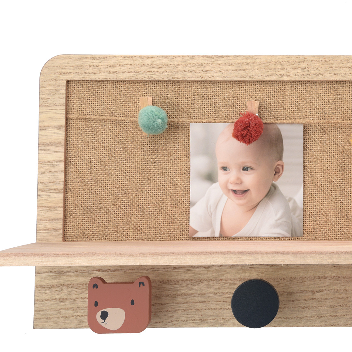 Garderobe mit Pinnwand