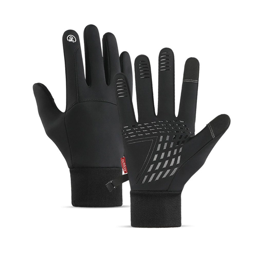 Deliana.sport Fahrradhandschuhe Radsporthandschuhe, Männer Frauen, Winter Warme Handschuhe (Bausätze, Winter-Reithandschuhe 1 Paar, Skihandschuh) wasserdicht, Touchscreen-Handschuhe, winddichte Laufhandschuhe