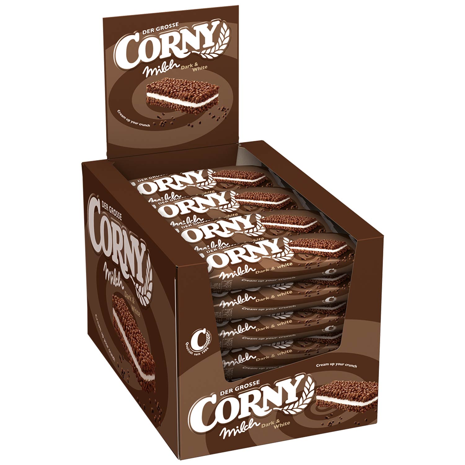 Corny Der Grosse Milch Dark & White 40g