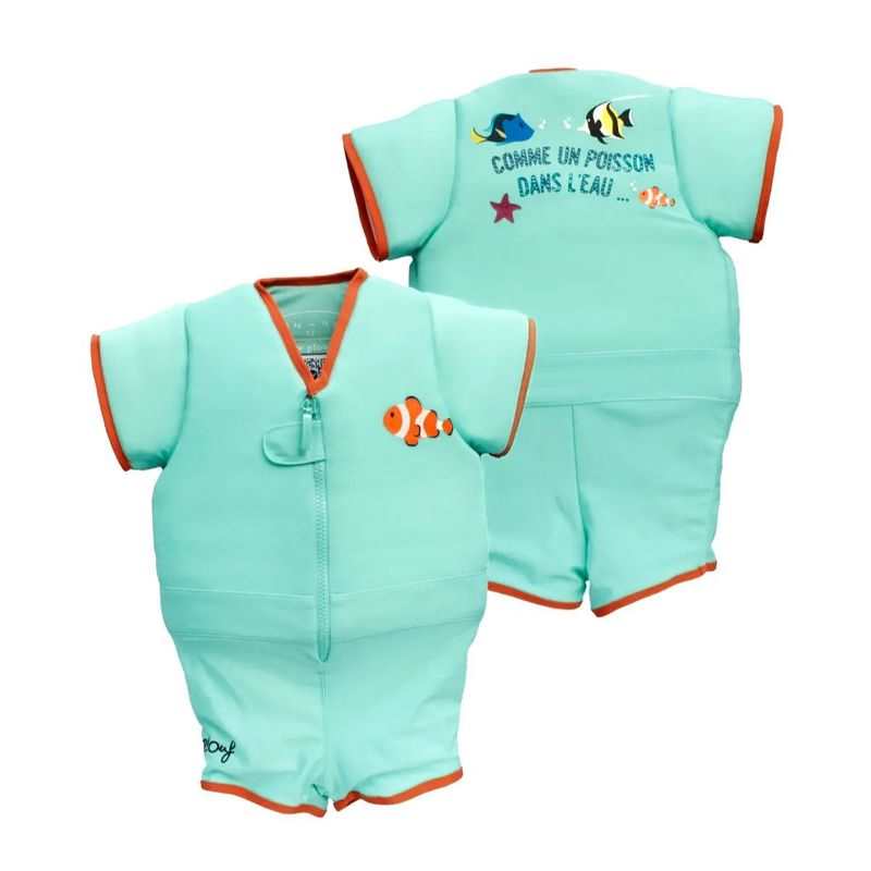 Maillot de bain flottant : Petit poisson Turquoise