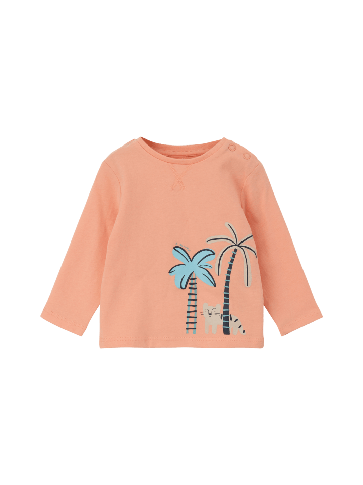 s.Oliver T-Shirt langarm in Orange günstig kaufen