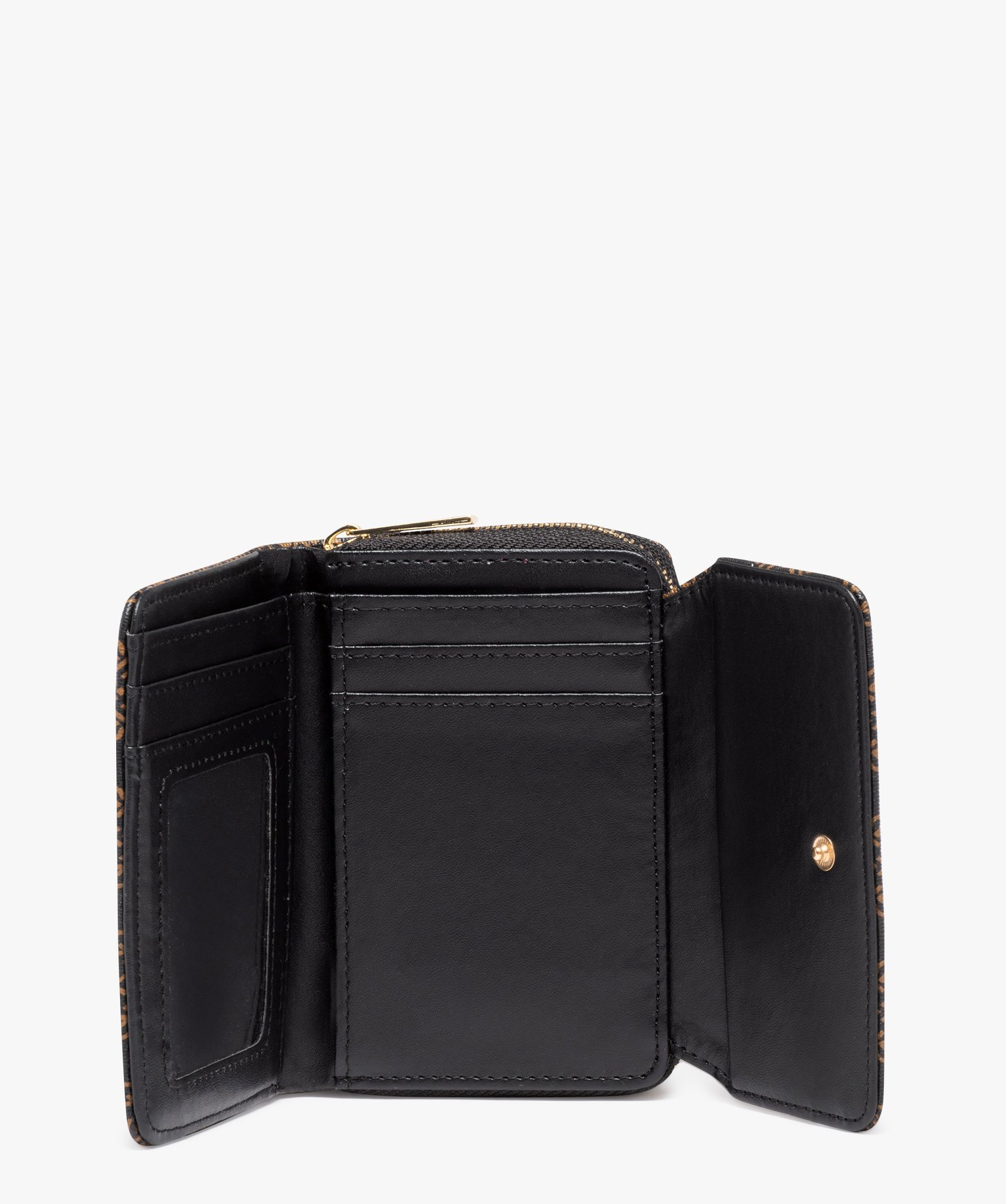 Porte-monnaie imprimé femme noir | GEMO