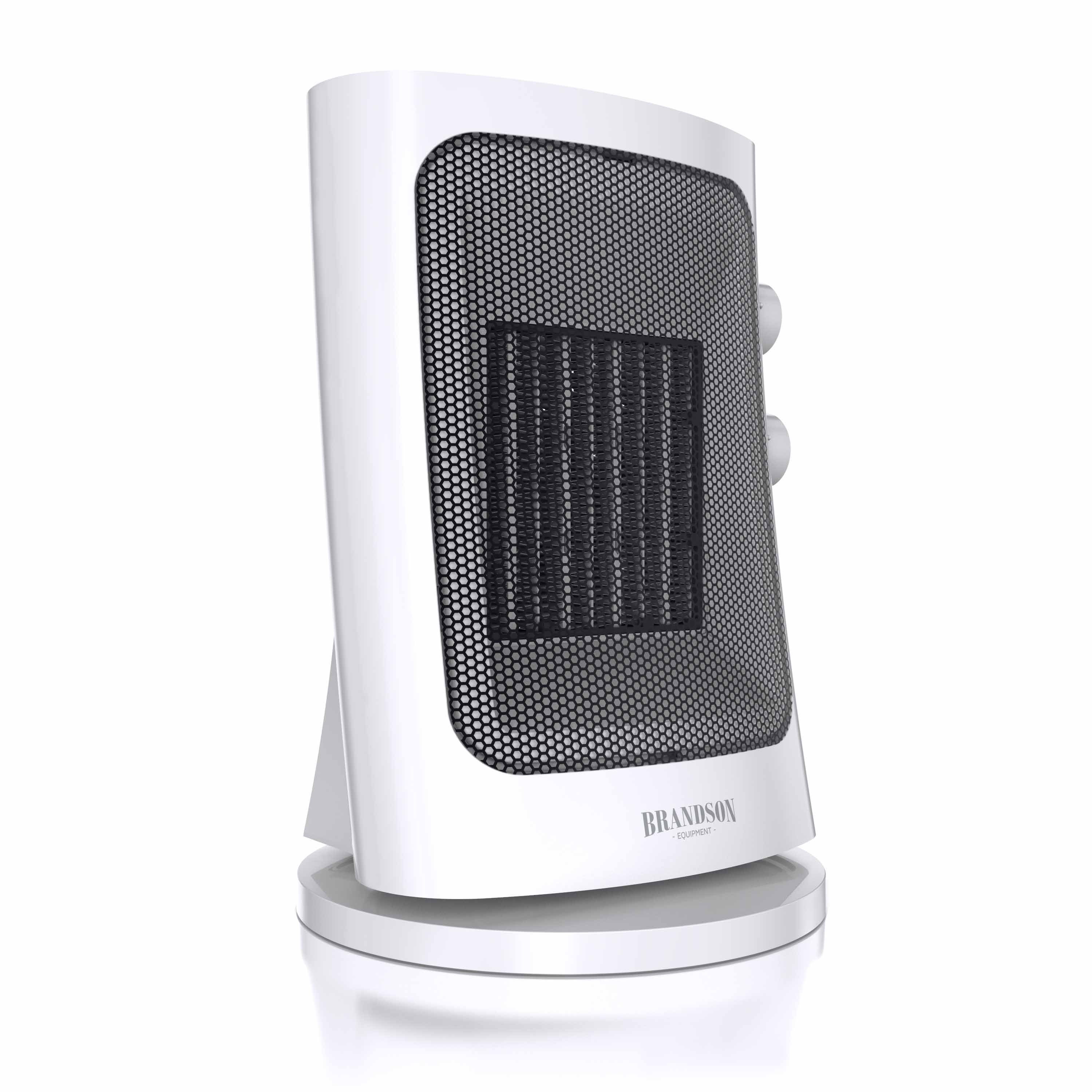 Brandson Keramikheizlüfter, 1500 W, Keramik Heizlüfter, Tragegriff, Oszillation, Badezimmer Heizung