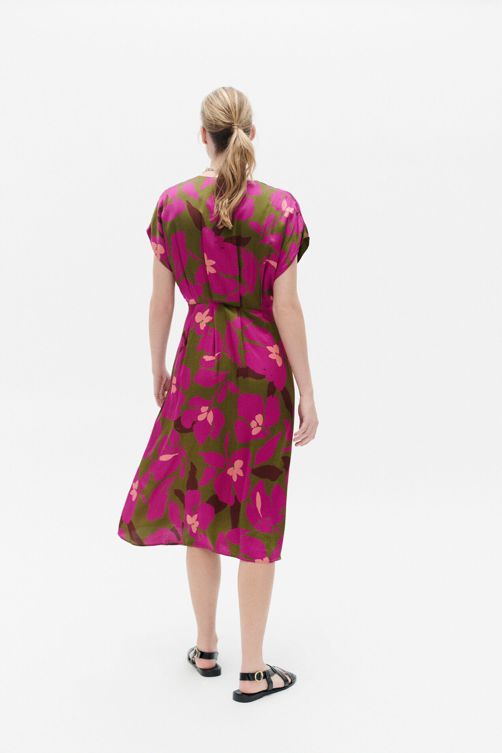 Robe rtelma vert olive femme