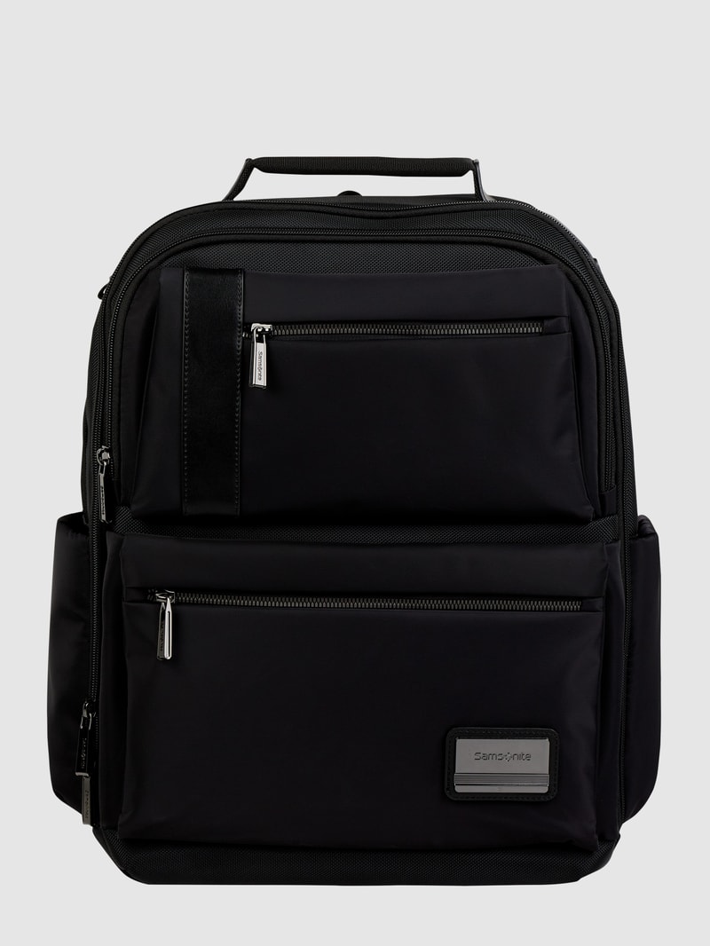 Rucksack mit USB-Anschluss in schwarz