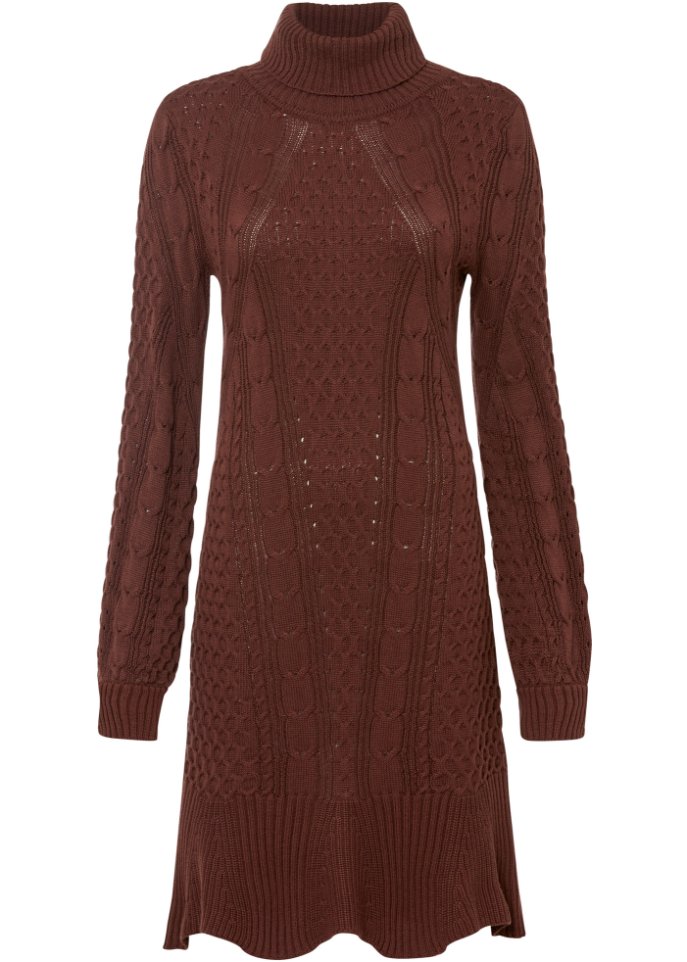 Strickkleid mit Ballonärmeln