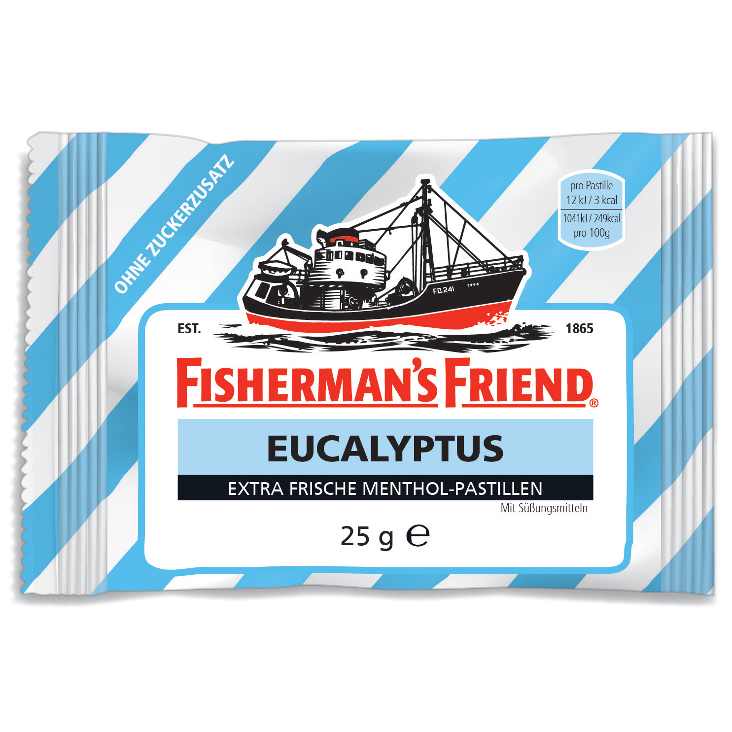 Fisherman's Friend Eucalyptus ohne Zuckerzusatz 3x25g