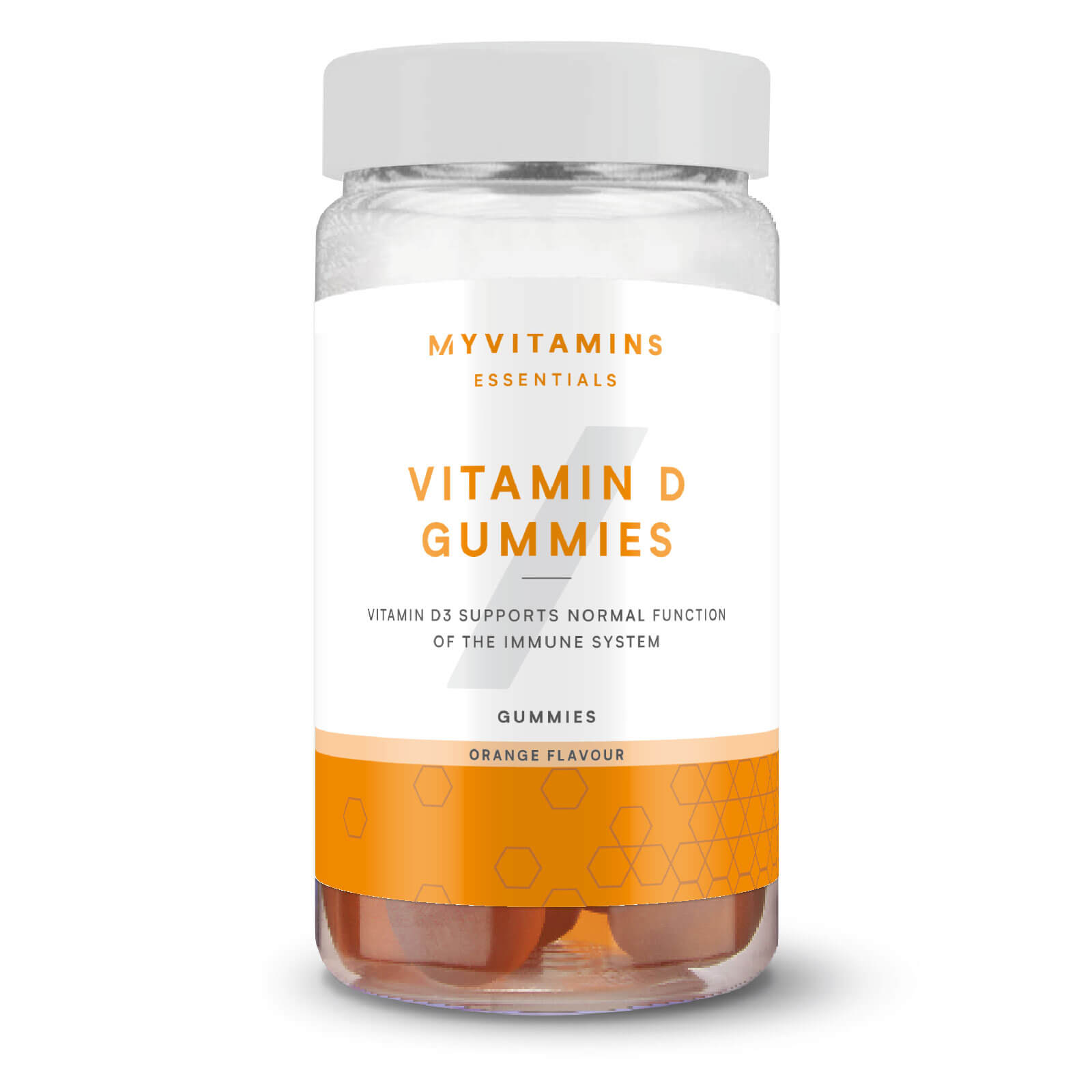 Myvitamins Vitamin D Gummies, Orange, 60 Servings