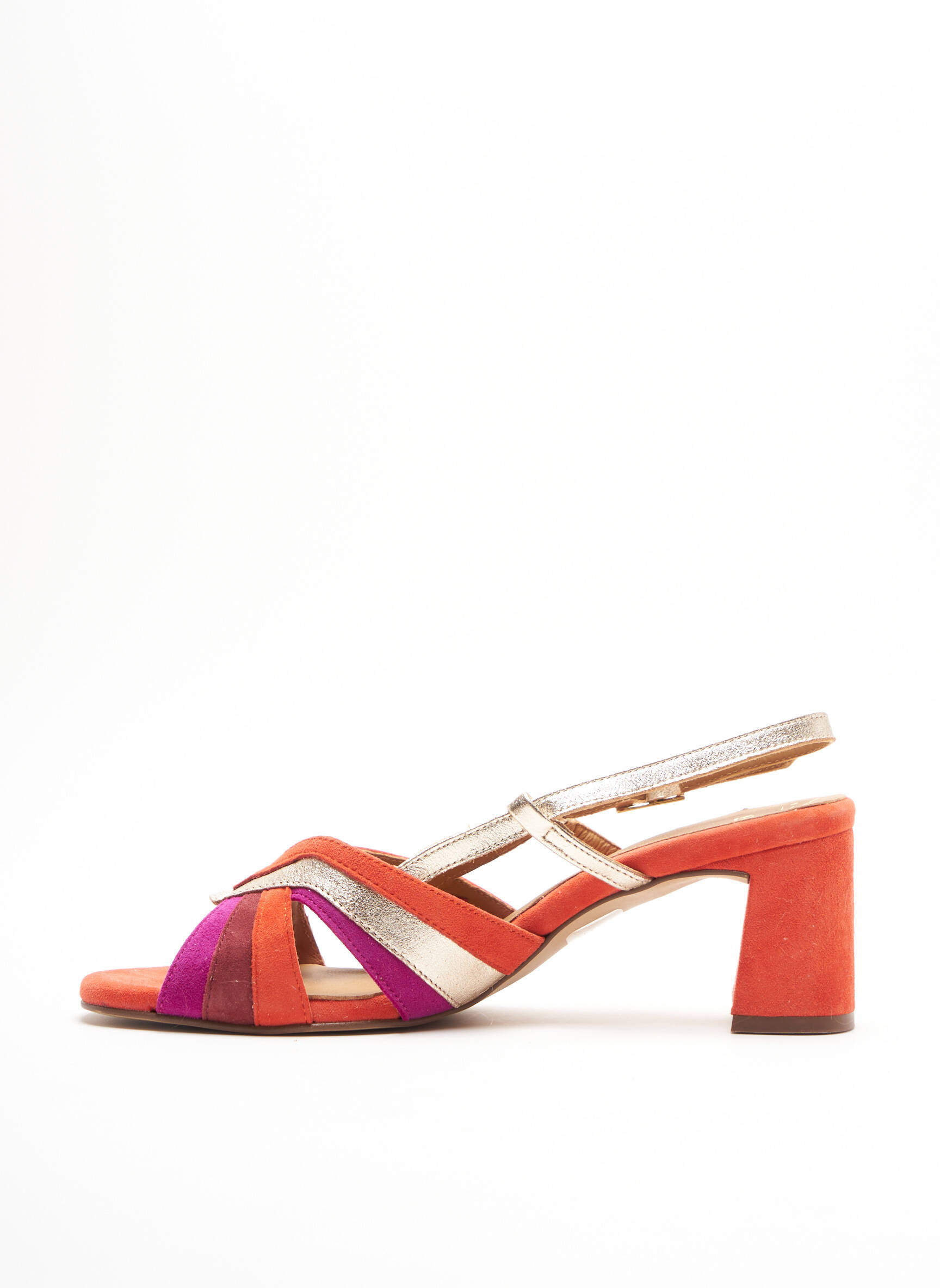 Bocage Sandales Nu Pieds Femme couleur rouge