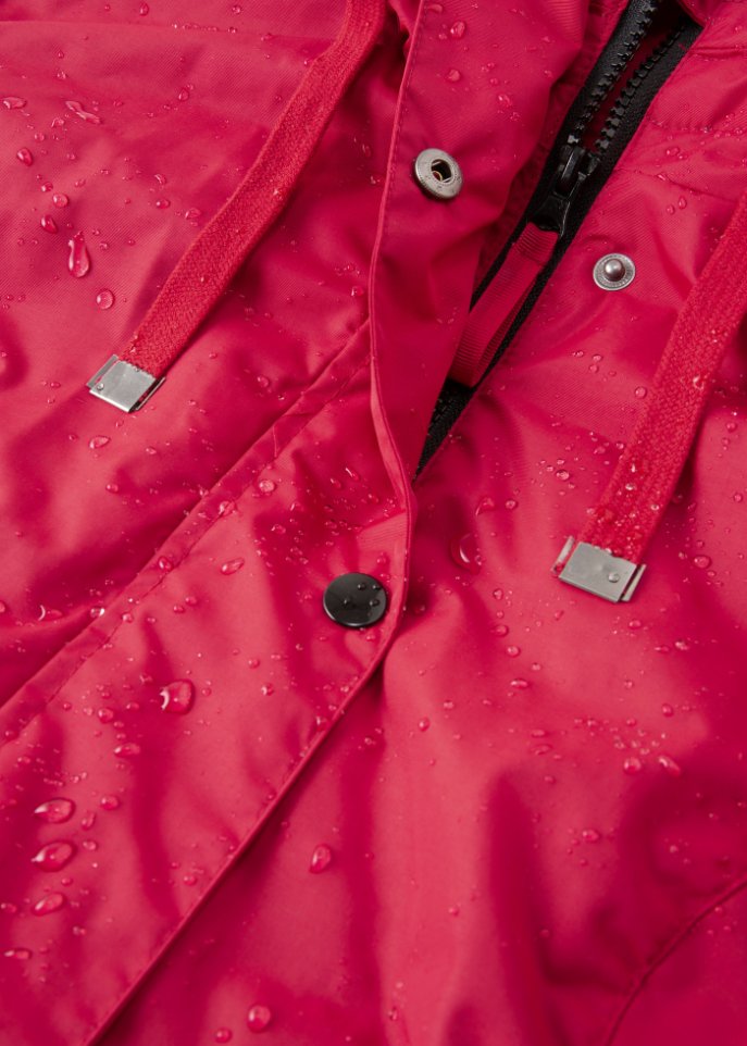 Funktions-Outdoorparka mit Fellimitat